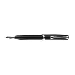 Guľôčkové pero Diplomat Excellence A2, lakované čierne, chróm