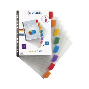 Euroobal Viquel s farebný registrom A4, lesklý, 8 ks