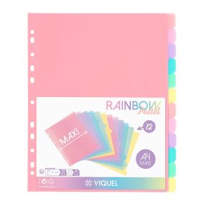 Register PP Viquel Rainbow Pastel, A4 maxi, 12-farebný