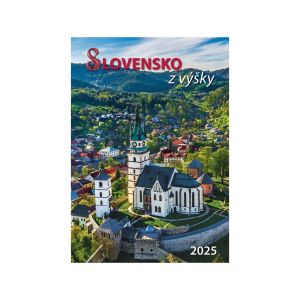 Nástenný kalendár na rok 2025 „Slovensko z výšky“, N44, 34 x 48,5 cm