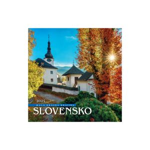 Nástenný kalendár na rok 2025 „Slovensko“, N49, 33 x 33 cm