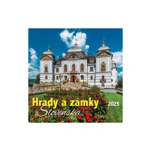 Nástenný kalendár na rok 2025 „Hrady a zámky Slovenska“, N50, 33 x 33 cm