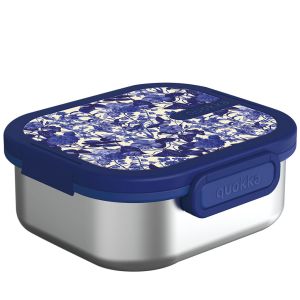 Nerezový  desiatový box Quokka Kai „Blue Blossom“