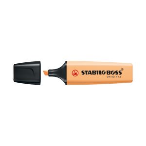 Zvýrazňovač STABILO Boss Original Pastel 70-125, 2 – 5 mm, pastelová jemne oranžová