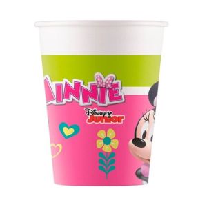 Papierové poháre „Minnie“, 8 ks