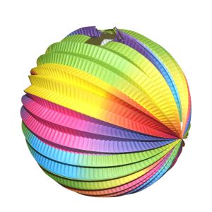 Lampión „guľa-rainbow“, 25 cm