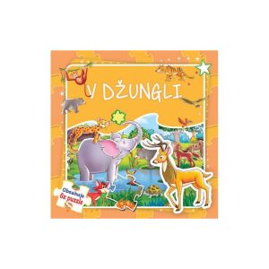 Detská knižka puzzle „V džungli“