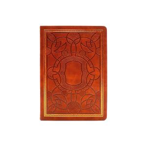 Poznámkový zápisník „ANTIQUE Amber“, PB94, 14,5 x 20,5 cm, 128 listov, linajkový, hnedý
