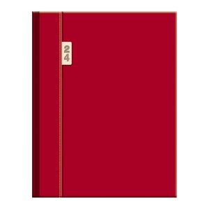 Manažérsky diár na rok 2024 „Toscana“, D84, 20,2 x 26 cm, týždenný, červený