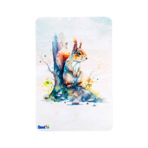 Čistiaca utierka na okuliare ŠEVT „veverička“, 20 x 30 cm