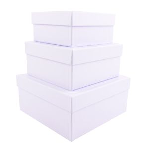 Darčekové krabice „konfety v srdci“, svetlomodré, 3ks