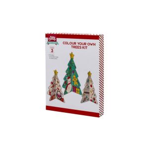 Kreatívna DIY súprava „Drevený vianočný stromček“, 3 ks