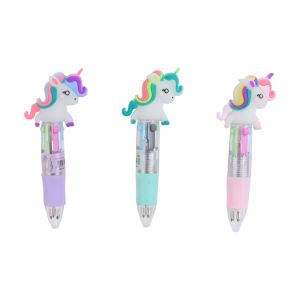 Guľôčkové minipero „unicorn“, 4-farebné, mix farieb