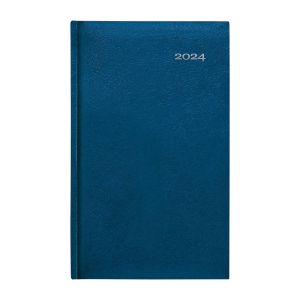 Vreckový diár 2024 „Kronos“, 9 x 15 cm, modrý