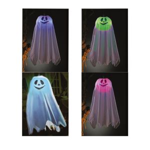 Visiaca LED dekorácia Halloween „duch so závojom“, 60 cm