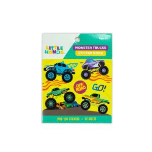 Detské nálepky „Little Hands – Monster trucks“, blok