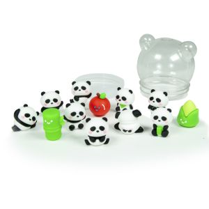 3D guma „panda“, 12 ks