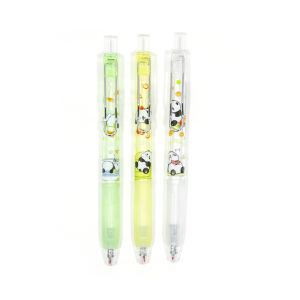 Gélové pero „panda“, 0,5 mm, čierna náplň, mix farieb