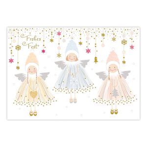 Vianočné blahoželanie Turnowsky „traja anjeli“