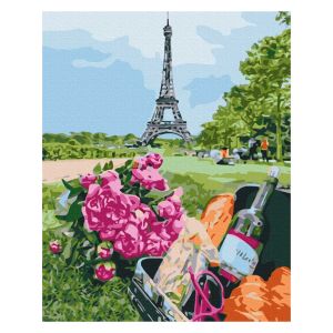 Maľovanie podľa čísel „Piknik na Champs Elysees“, 40 x 50 cm