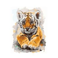 Maľovanie podľa čísel „Malý tiger“, 40 x 50 cm