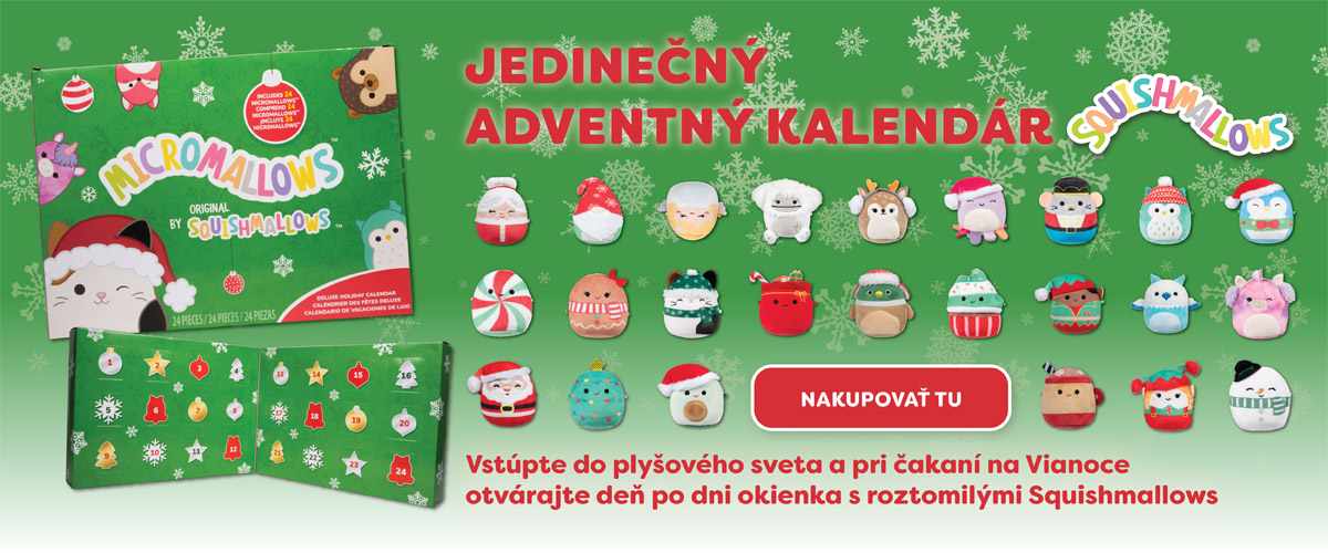 Squishmallows adventný kalendár