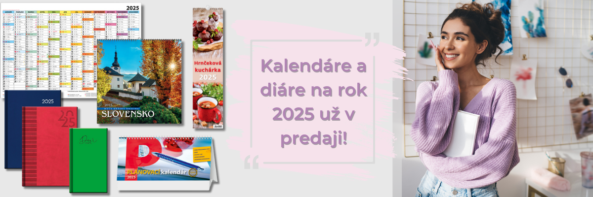 Kalendáre a diáre na rok 2025